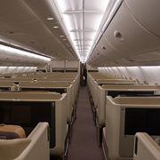 Interieur van de Airbus A380